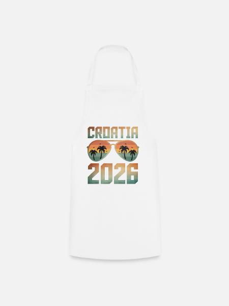 Croatia 2026 - Kochschürze - Weiß