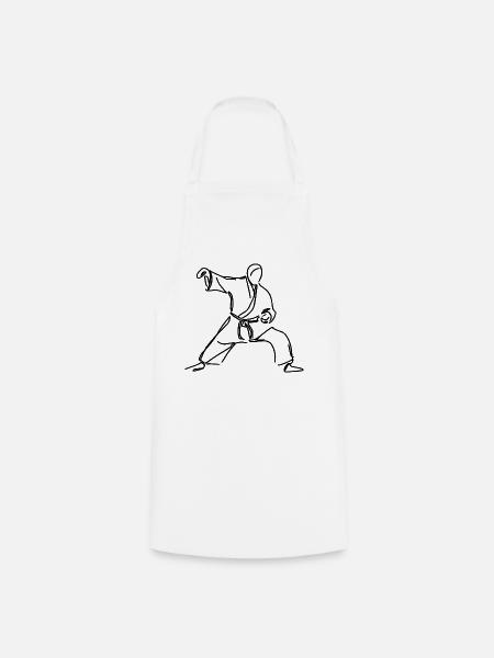 Judo Kämpfer - Kochschürze - Weiß