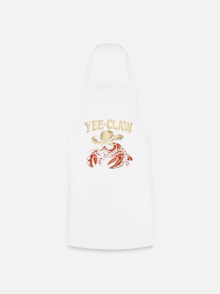 Yee-Claw-Flusskrebse, Cajun-Meeresfrüchte, Flusskr - Kochschürze - Weiß