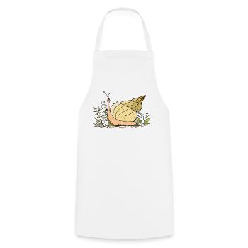 escargot - Tablier de cuisine - blanc - Devant - AI Model Male 185 dark (185cm)