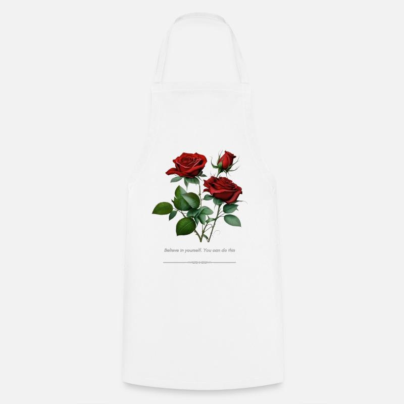 Rose - Tablier de cuisine - blanc