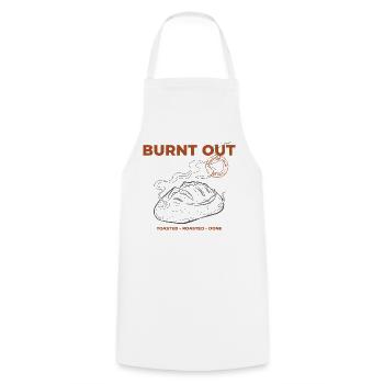 Pain au levain Baking Baking Burned Age Burned Baker Ère - Tablier de cuisine - blanc - Devant - AI Model Male 185 dark (185cm)
