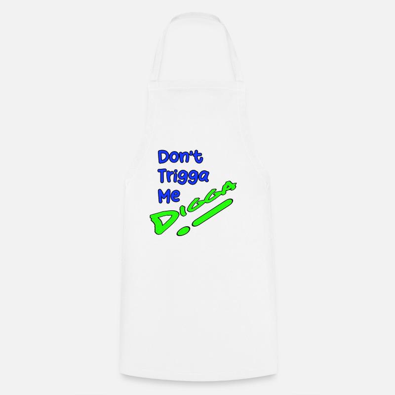 Dont Trigga Me DigiGo Neon Design - Cooking Apron - white