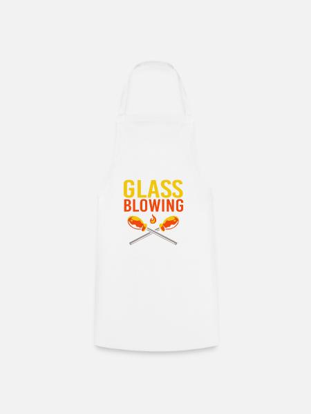 Glas Glasbläser - Kochschürze - Weiß