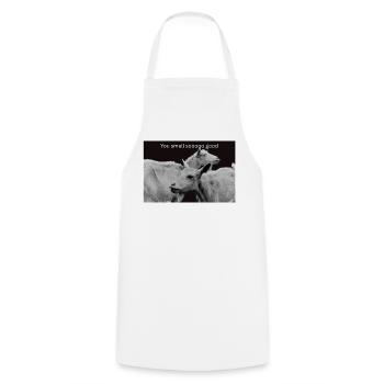 You smell so good - Cooking Apron - white - Front - AI Model Male 185 dark (185cm)