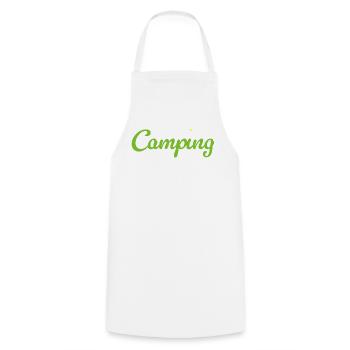 Camping Flower Camper Quotes Hobby Summer Van Life - Cooking Apron - white - Front - AI Model Male 185 dark (185cm)