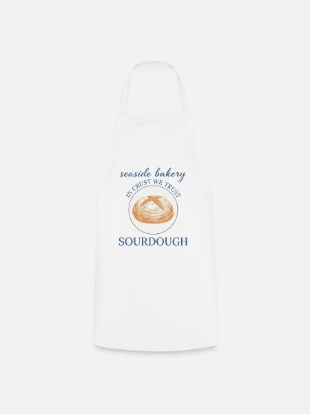 Sauerteigbrot Backbäcker Lokale Sauerteigära - Kochschürze - Weiß