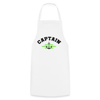 Anker Captain - Kochschürze - Weiß - Vorne - AI Model Male 185 dark (185cm)