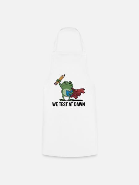 Dawn-getesteter Frosch-Superheld - Kochschürze - Weiß