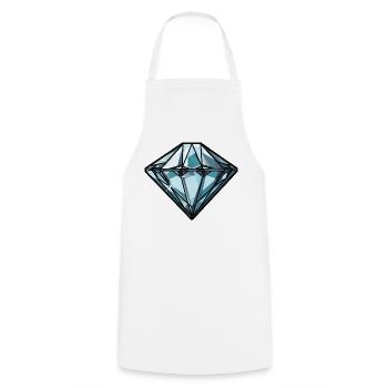 Diamond Symbol - Cooking Apron - white - Front - AI Model Male 185 dark (185cm)