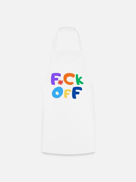 F*CK OFF - Kochschürze - Weiß