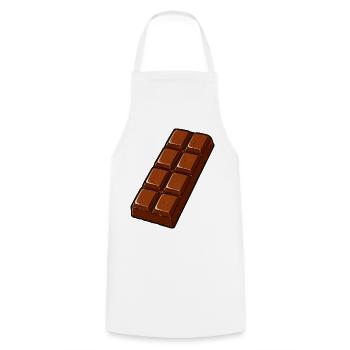 Chocolate Bar Cartoon Retro - Cooking Apron - white - Front - AI Model Male 185 dark (185cm)