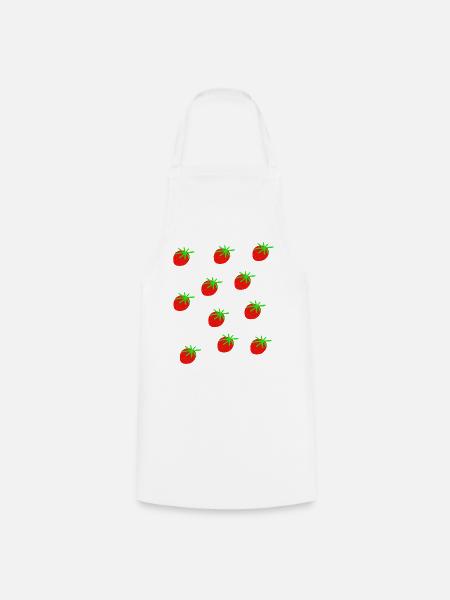 Erdbeeren Erdbeere Erdbeeren Garten - Kochschürze - Weiß