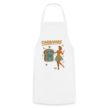 Sauerteig Brot Backbäcker KARBIVORE Sauerteig - Kochschürze - Weiß - Vorne - AI Model Male 185 dark (185cm)