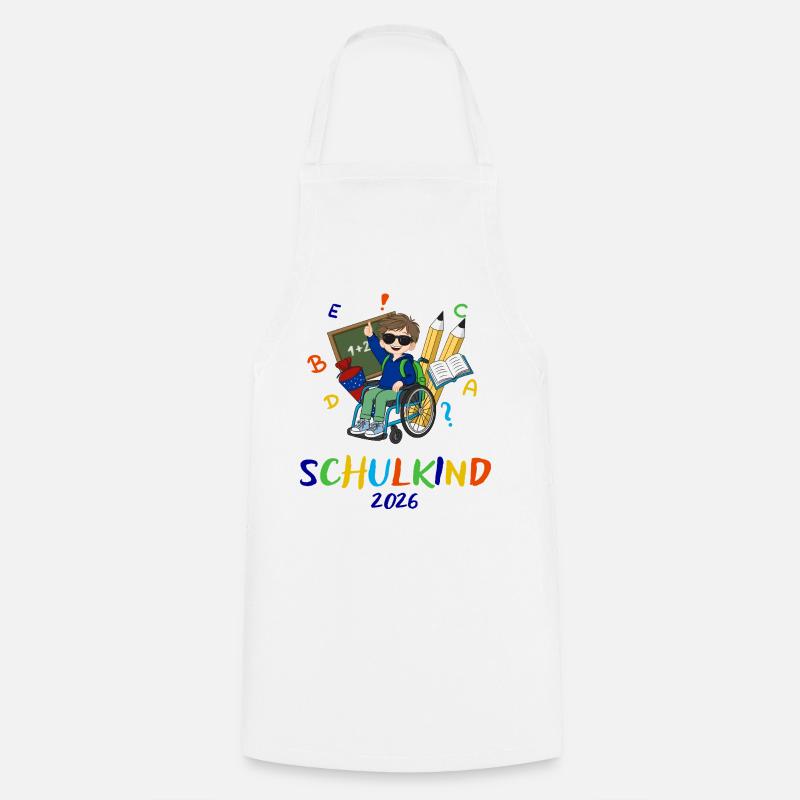 Schulkind 2026: Bunte Inklusion - Kochschürze - Weiß