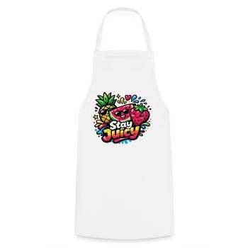 Fruits juteux et colorés avec Stay Juicy - Tablier de cuisine - blanc - Devant - AI Model Male 185 dark (185cm)