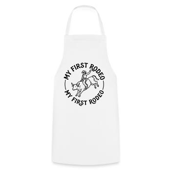 Rodeo - Cooking Apron - white - Front - AI Model Male 185 dark (185cm)