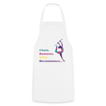 Chute-_Ramasse-_Recommence-- - Tablier de cuisine - blanc - Devant - AI Model Male 185 dark (185cm)