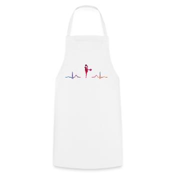 Cheerpom pom girls Mom Cheerleading - Tablier de cuisine - blanc - Devant - AI Model Male 185 dark (185cm)