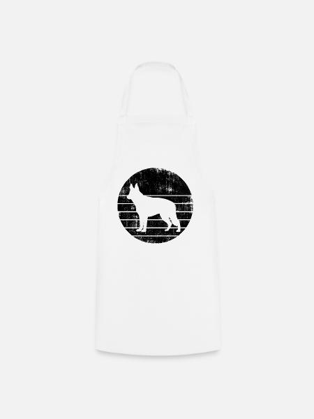 Deutscher Schäferhund - Kochschürze - Weiß