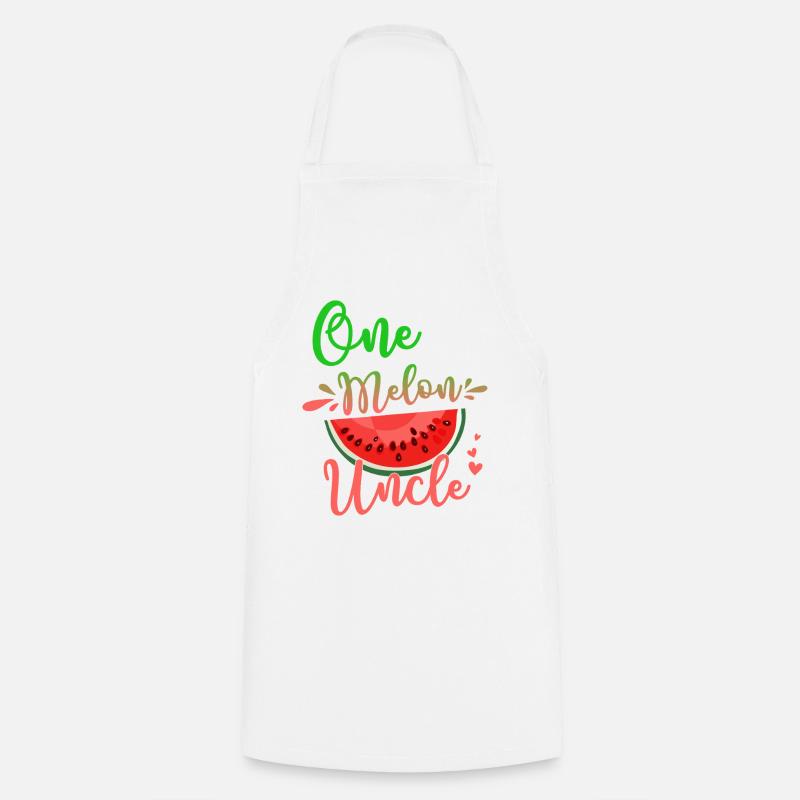 One in a Melon Uncle - Cooking Apron - white