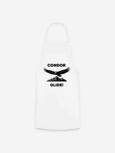 Anden-Kondor-Gleitflug Schwarzer Condor - Kochschürze - Weiß