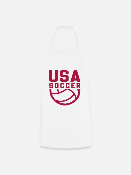 USA Soccer - Kochschürze - Weiß