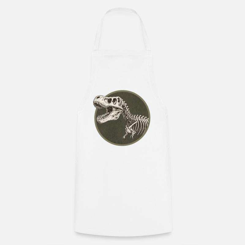 Dinosaure - Tablier de cuisine - blanc