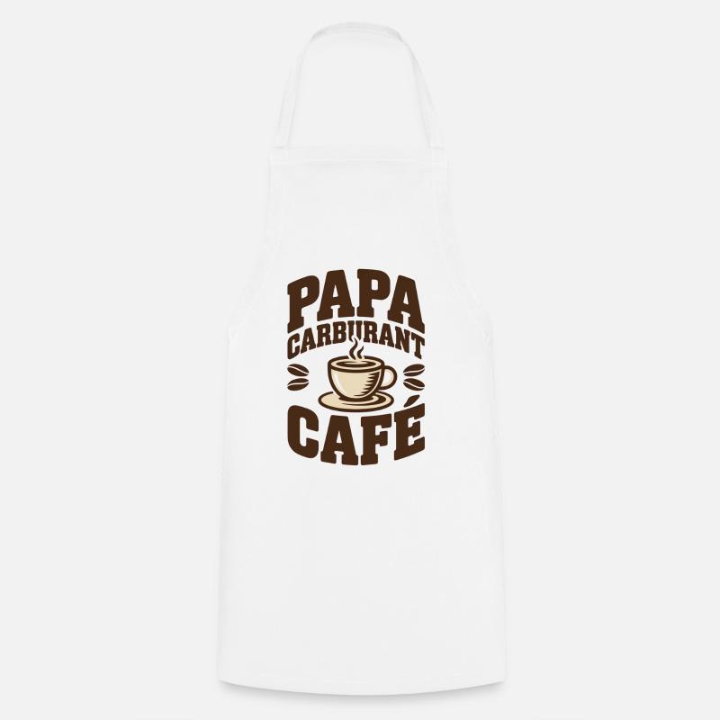 Daddy Fuel Coffee - Cooking Apron - white