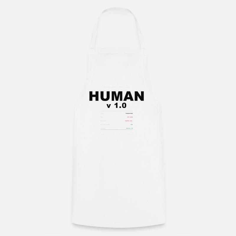 HUMAN V1.0 SPECS - Cooking Apron - white