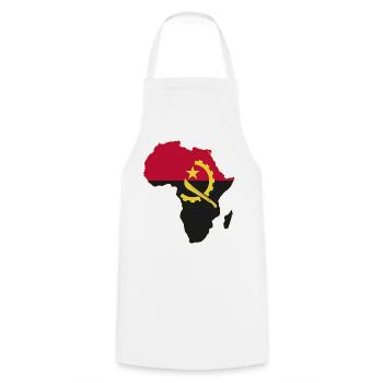 Angola Flagge Afrika used - Kochschürze - Weiß - Vorne - AI Model Male 185 dark (185cm)