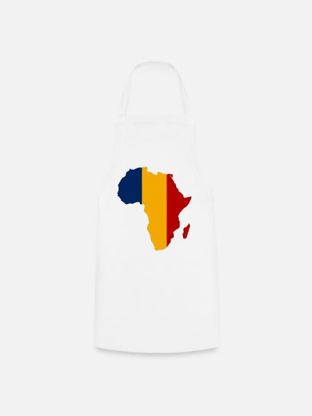 Tschad_Flagge_Afrika - Kochschürze - Weiß