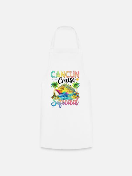 Cancun Cruise Squad - Kochschürze - Weiß