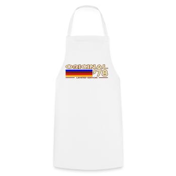 Original 78 Retro Rainbow - Cooking Apron - white - Front - AI Model Male 185 dark (185cm)