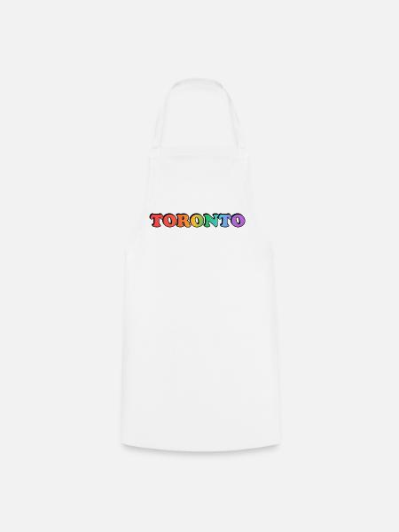 Toronto LGBTQ Rainbow - Kochschürze - Weiß
