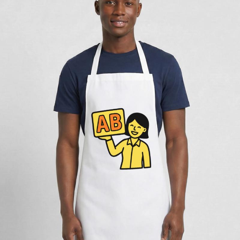 Enseignant à l’école primaire ABC Vector Tablier de cuisine