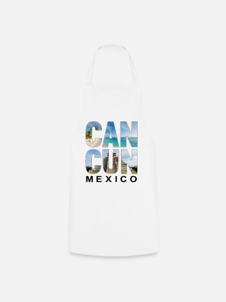 Cancun Mexico - Kochschürze - Weiß