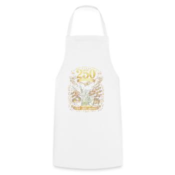 USA 250 Jubilee Eagle Flag - Cooking Apron - white - Front - AI Model Male 185 dark (185cm)