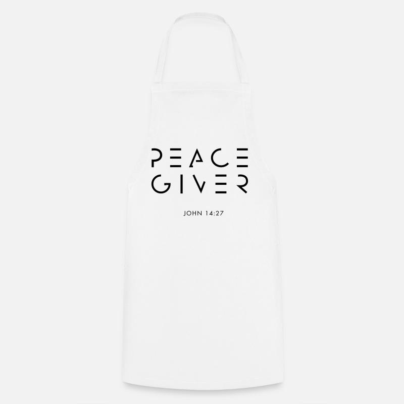 PEACEGIVER - Cooking Apron - white
