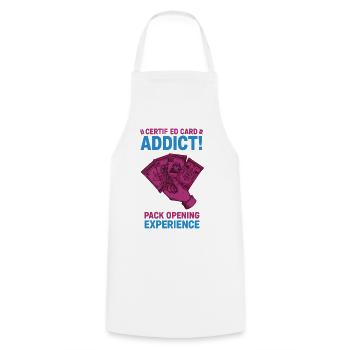 Expérience d’ouverture du pack Certified Card Addict - Tablier de cuisine - blanc - Devant - AI Model Male 185 dark (185cm)