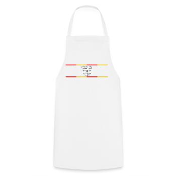 Un Jour Les Tarnais Domineront Le Monde Mais Pa... - Tablier de cuisine - blanc - Devant - AI Model Male 185 dark (185cm)