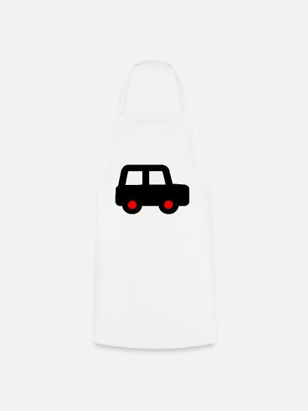 Auto - Kochschürze - Weiß