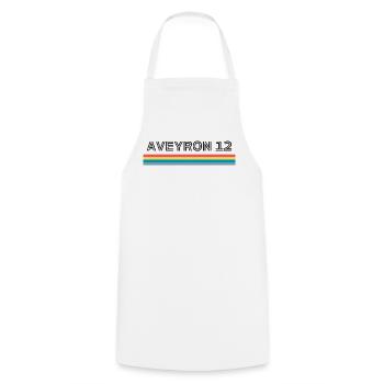 Aveyron 12 T-Shirt Cadeau Humour - Tablier de cuisine - blanc - Devant - AI Model Male 185 dark (185cm)