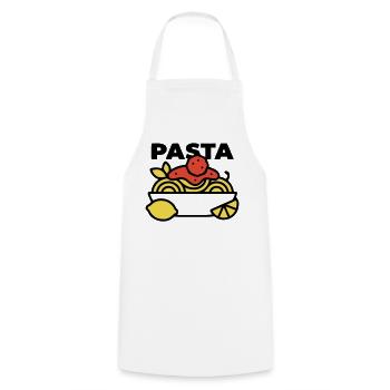 Pasta Schüssel Spaghetti Italien Foodie - Kochschürze - Weiß - Vorne - AI Model Male 185 dark (185cm)