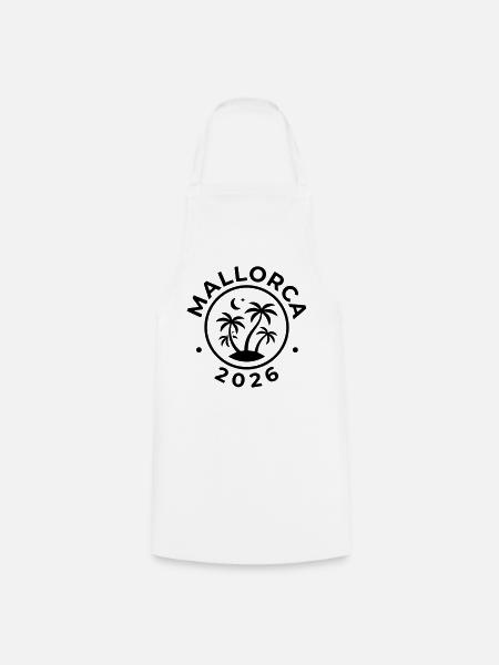 Mallorca 2026 - Kochschürze - Weiß