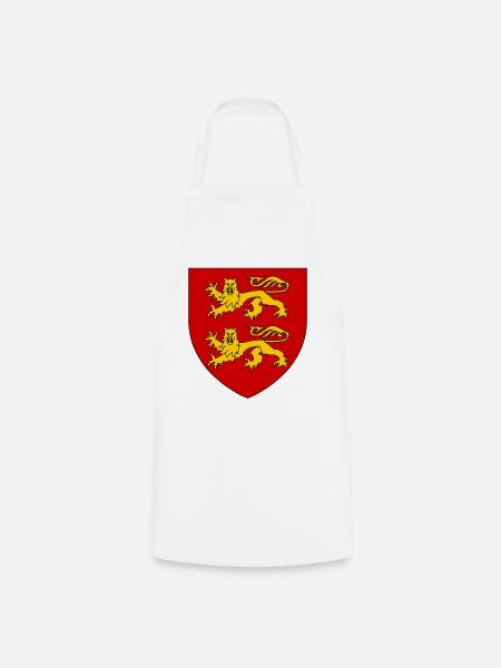 Heraldisches Wappen der Normandie - Kochschürze - Weiß