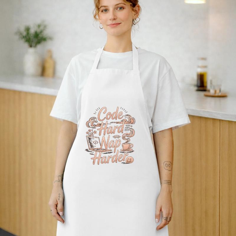 Remote Developer Code Hard Nap Harder Remote Coder Cooking Apron