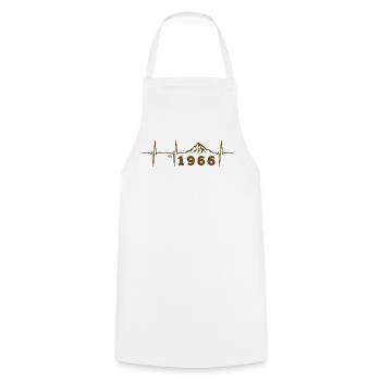 Animal Fun 60 Year Old Sixties Gift Party 1966 - Cooking Apron - white - Front - AI Model Male 185 dark (185cm)