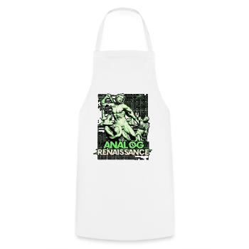 Analog Renaissance - Cooking Apron - white - Front - AI Model Male 185 dark (185cm)