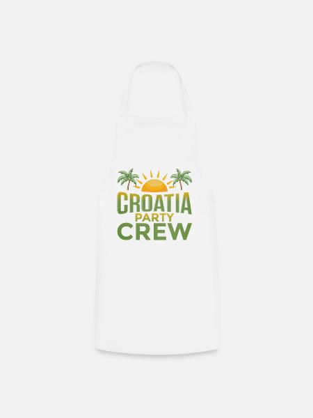 Croatia Party Crew - Kochschürze - Weiß